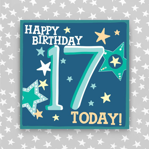 Picture of HAPPY BIRTHDAY 17 TODAY BLUE